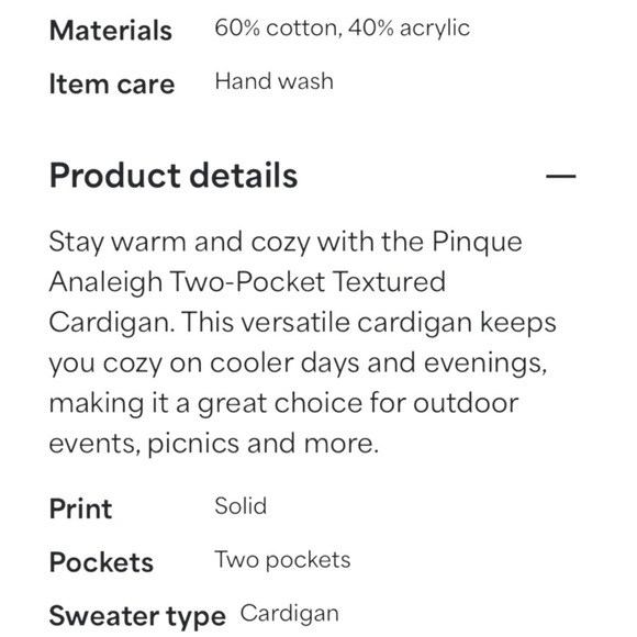 Pinque Annaleigh Long Textured Cardigan Sweater - Picture 2 of 10